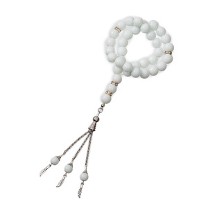 Nouveau design, collier de prière musulman en verre agate de 33 perles de 10 mm, pendentif élégant et charmant, autres styles ethniques - Product Image 2