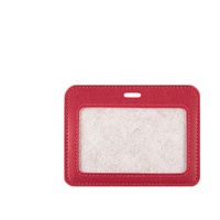 2025 Eco nouveau porte-badge de carte d'identité en cuir Pu Style Vertical permis de travail nom carte de crédit