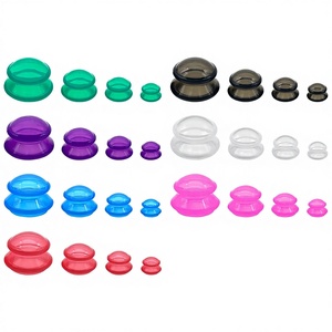 Juego de Ventosas de Silicona Profesional, Terapia de Succión al Vacío, Ventosas de Masaje <span class=keywords><strong>para</strong></span> el Cuerpo y la Cara, Alivio del Dolor Muscular, Reducción de Celulitis - Product Image 1