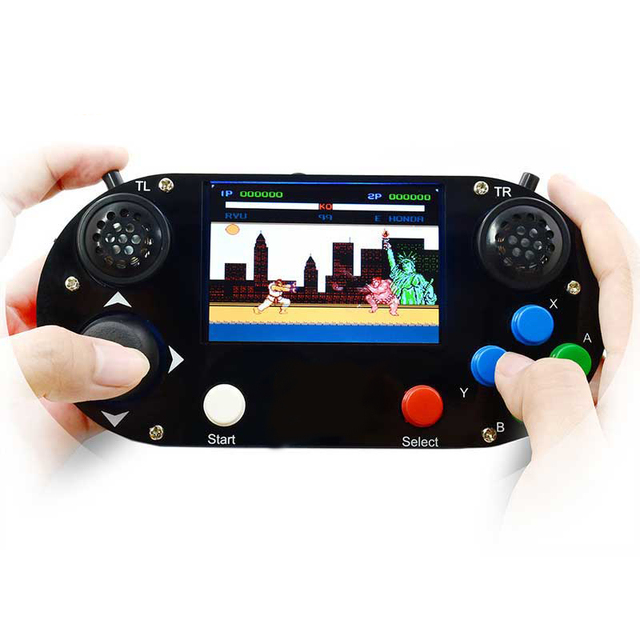 #44195 Applicable to Raspberry Pi 3B+zero retro game console - rocker 3.5 inch display LCD with shell