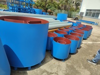 Distributeur de boue rotatif non motorisé, tambour de distribution de pâte minérale pour chute spirale et séparation par gravité sur table vibrante
