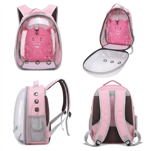 Alla moda di grande capacità zaino per animali domestici con chiusura a cerniera trasparente capsula spaziale gabbia per gatti portatile per gatti in uscita - Product Image 2