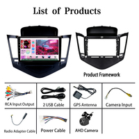 Autoradio Jiawell 9 pouces avec écran partagé, DSP intégré, GPS, commande au volant et Wi-Fi intégré pour lecteur multimédia