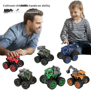 Véhicule tout-terrain à quatre roues motrices à inertie, modèle de voiture pour enfants, garçon, modèle militaire, lutte contre les incendies, ingénierie, jouet en plastique, 1/5, cadeau - Product Image 4