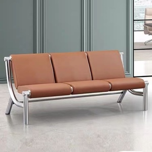 Muebles de Diseño para Sala de Espera, Asientos Dobles, Silla de Espera de Cuero para Hospital, Aeropuerto, Barbería - Product Image 4