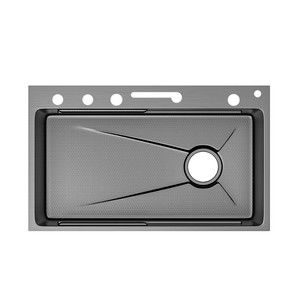 Fregadero Multifuncional <span class=keywords><strong>de</strong></span> Acero Inoxidable 304 con Teclado <span class=keywords><strong>de</strong></span> Piano Electrochapado, Grifo con Pantalla Digital LED, Fregadero <span class=keywords><strong>de</strong></span> Cocina para el Hogar - Product Image 3