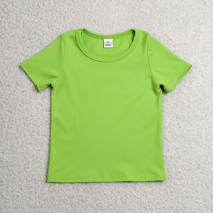 เสื้อยืดโยคะสีชมพูสดใส รุ่น GT1633 RTS สำหรับเด็กผู้หญิง น่ารัก สไตล์บูติก ลายพิมพ์เรียบง่าย เสื้อผ้าเด็กวัยหัดเดิน เสื้อผ้าเด็กผู้หญิง เสื้อกีฬา - Product Image 5