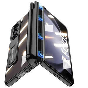 Pour Samsung Galaxy <span class=keywords><strong>Z</strong></span> <span class=keywords><strong>Fold</strong></span> 6 5 <span class=keywords><strong>4</strong></span> étui transparent <span class=keywords><strong>avec</strong></span> poche <span class=keywords><strong>S</strong></span> <span class=keywords><strong>Pen</strong></span> support de film trempé couverture magnétique de protection complète - Product Image 6