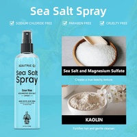 Spray de sel marin naturel OEM personnalisable pour hommes et femmes, spray texturisant et volumisant, spray de sel marin, protection UV, finition mate