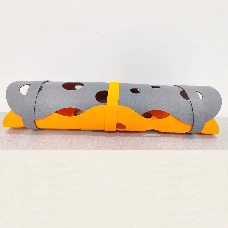 Pet Tree Hole Cat Tunnel [Orange-Gray]