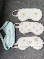 Penutup Mata Satin Lembut Grosir OEM dengan Tali Elastis, Penutup Mata Malam Hari, Penutup Mata Sutra Satin, Masker Tidur untuk Perjalanan