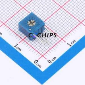 ตัวต้านทาน/โพเทนชิโอมิเตอร์แบบปรับได้สำหรับ3362S-504-3H ผ่านชิ้นส่วนรู (THT)-3P, ตัวต้านทาน7x6.8มม. 500Kohm 10% 500 250mw ppm/℃ - Product Image 1