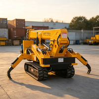 Grues araignées hydrauliques avec télécommande sans fil pour les opérations de levage dans les espaces confinés dangereux