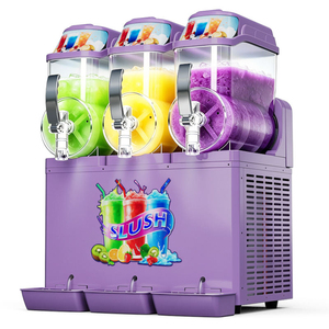 Machine à boissons glacées Daiquiri Margarita de grande capacité 36L avec 3 réservoirs, machine à glace pilée pour restaurant, <span class=keywords><strong>bar</strong></span> à jus - Product Image 3