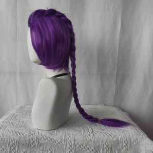 วิกผมยาวตรงแบบไหมสำหรับคอสเพลย์ <span class=keywords><strong>Chigiri</strong></span> Hyoma สำหรับผู้หญิง วิกผมแบบไม่มีฐานลูกไม้ ทำจากเส้นใยทนความร้อนสูง พร้อมตาข่ายคลุมผมแบบตาข่ายสีชมพู - Product Image 3