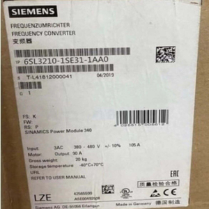 6SL3210-1SE31-1AA0 SINAMICS S120 PM340 90กิโลวัตต์ 380-480โวลต์ PLC - Product Image 1