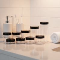 Fabrication sur mesure de pots en plastique PET de 100 ml, 150 ml, 200 ml, 250 ml, 300 ml, fabricant de contenants, couleur personnalisée