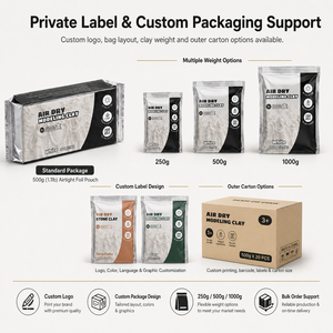 Venta al por mayor: Bolsa <span class=keywords><strong>de</strong></span> <span class=keywords><strong>arcilla</strong></span> prémium <span class=keywords><strong>de</strong></span> 500 g, <span class=keywords><strong>arcilla</strong></span> <span class=keywords><strong>de</strong></span> modelado profesional <span class=keywords><strong>de</strong></span> secado al aire para <span class=keywords><strong>escultores</strong></span> y escuelas <span class=keywords><strong>de</strong></span> arte, venta a granel <span class=keywords><strong>de</strong></span> fábrica OEM - Product Image 5