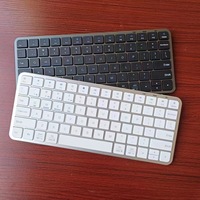 Keyboard Mini Nirkabel 76 Tombol Dual Mode 2.4G BT Plastik untuk Tablet Laptop iPad Pro 12.9 inci Produk Baru