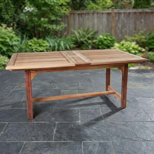 Mesa de Comedor Rectangular Extensible Moderna de Madera Maciza para 8 Personas, Resistente, Ecológica, Impermeable, Duradera, para Uso en Exteriores - Product Image 3