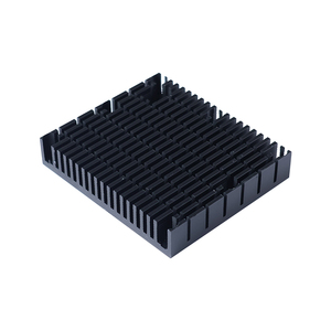 Modul Radiator perlengkapan komputer industri kustom 82*71*15 wastafel panas profil penggilingan Slot rusak hitam untuk pembuangan CIP - Product Image 2