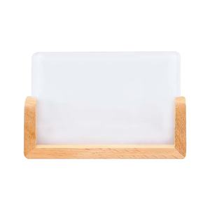 Cadres photo en acrylique personnalisés en forme de U avec base en bois, 6 pouces, 8 pouces, cadres photo vierges pour sublimation, panneau photo de table de bureau - Product Image 3