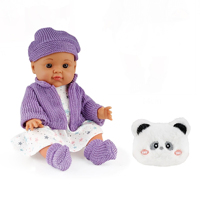 Babypuppe für Kinder Vollvinyl-Babypuppe 14 Zoll Realistische Neugeborenen-Puppe mit Kleidung und Mütze Großhandel und OEM
