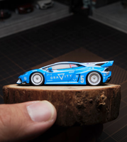 MINI GT 1:64 LBGN Huracán GT GRAVITY Modelo de Coche de Aleación de Carrocería Ancha