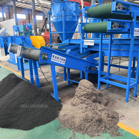 Ligne de machines de recyclage industrielle à double arbre pour le broyage de pneus usagés, de la transformation du caoutchouc et du plastique