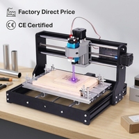 Routeur de table CNC 3018 Pro 3 axes haute précision refroidi par air pour la découpe/gravure du bois, de l'acrylique, du plastique et du cuir à usage domestique