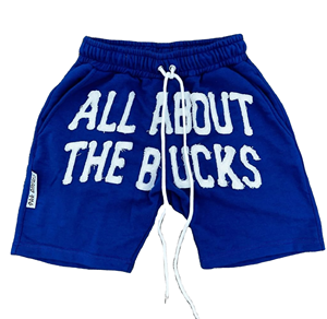 Distressed Lace High Street Breathable Men's Custom Woolen Heavyweight Cotton Solid Summer <b>Shorts</b> - Product Image 1