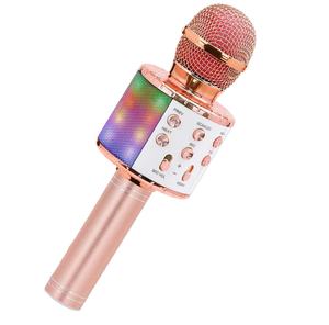 Draadloze Karaoke Microfoon Handheld Draagbare Speaker Home Ktv Speler Met Dancing Led Verlichting Record Functie Voor Kinderen - Product Image 1