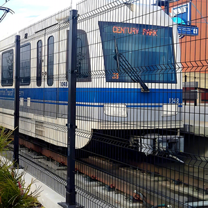 سياج سلكي مجلفن ملحوم ثلاثي الأبعاد متين ومعتمد من ISO وCE مع طلاء <span class=keywords><strong>PVC</strong></span> للاستخدام الخارجي في المنازل والأماكن التجارية - Product Image 1