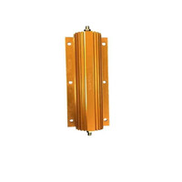 RX24 5W 10W 50W Resistor Daya Berlapis Aluminium Emas Resistor Daya Berlapis Kawat Resistor Pengereman Dinamis