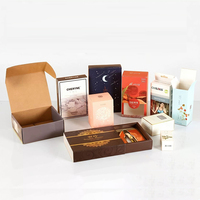 Boîte en papier couché 350 g/m² avec impression 4C personnalisée et travail de dorure à chaud, emballage haut de gamme pour cosmétiques, boîtes en carton