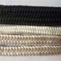Corde marine en nylon polyamide tressé double bleu noir blanc 24 28 32 36 mm * 200 220 m pour remorquage, amarrage de navires et ligne de pêche