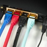 Kabel Patch Cat6 UTP Kelas Atas Tembaga Bebas Oksigen RJ45 PVC untuk Jaringan Workstation Kantor
