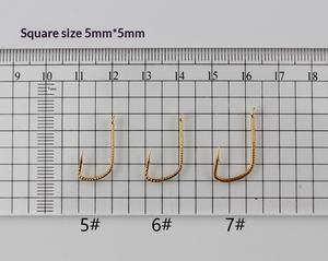 <span class=keywords><strong>Hameçons</strong></span> renforcés pour carpe argentée, spécial carpe à tête de cheval, à ardillon/sans ardillon, lot de 50, matériel de pêche à la carpe, sans accessoires - Product Image 6