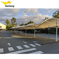 L'industrie prix de gros abri voiture PVDF moto hangar de stockage tente carport ombre tente de stationnement pour parking