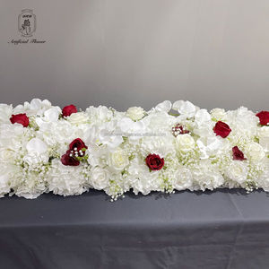 DKB chemin de table artificiel guirlande florale arrangement de fleurs mariage fleur coureur rangée pour mariage - Product Image 4