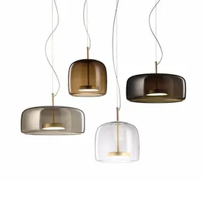 Living Kitchen Decoration Led Chandeliers Modern Glass Art Pendant Lights For Home Indoor Creative Simple Pendant Lamp