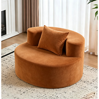 Fauteuil inclinable simple en mousse haute densité, pièce unique, courbé et compressé, modèle BTCS016 pour la maison ou l'appartement