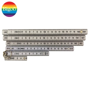 Righello Pieghevole in Plastica a 10 Sezioni, Spessore 3mm, <span class=keywords><strong>Scala</strong></span> in Pollici e <span class=keywords><strong>Centimetri</strong></span>, Lunghezza 0,5m/1m/2m, Logo Personalizzato per Uso Promozionale - Product Image 2