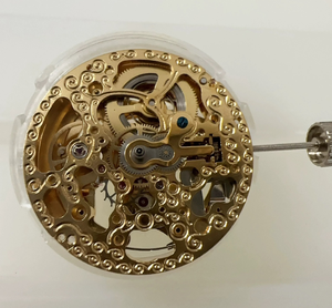 Movimiento Mecánico Doméstico para Reloj Hangzhou 2189, Movimiento Seiko Esqueletizado Dorado de Tres Agujas - Product Image 4