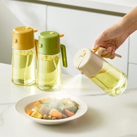 Outil de cuisine pour la distribution d'huile 2 en 1 verseur d'huile d'olive et pulvérisateur avec poignée 17oz 500ml pulvérisateur d'huile d'olive en verre