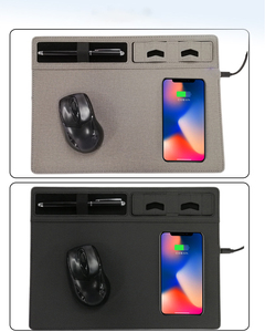 <span class=keywords><strong>Chargeur</strong></span> sans fil rapide 15W, <span class=keywords><strong>tapis</strong></span> de souris multifonctionnel, <span class=keywords><strong>tapis</strong></span> de bureau avec porte-stylo et support pour téléphone, rangement de bureau, <span class=keywords><strong>chargeur</strong></span> sans fil - Product Image 1