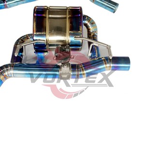 ระบบท่อไอเสียแบบ Catback พร้อมวาล์ว Vortex Blue Burnt Titanium สำหรับ Dodge Challenger SRT Hellcat Scat Pack 5.7L 6.4L 6.2L V8 Kit - Product Image 6