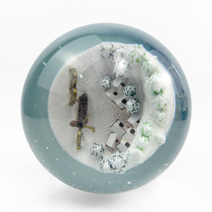 Globo <span class=keywords><strong>di</strong></span> Neve Personalizzato <span class=keywords><strong>di</strong></span> Alta Gamma con Paesaggio Invernale Sci, Ornamento in Resina e <span class=keywords><strong>Vetro</strong></span>, Tema <span class=keywords><strong>Anime</strong></span> e Umano, Regalo - Product Image 5