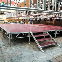 Structure de scène en treillis d'aluminium à double couche avec capacité de charge de 1000 kg pour toile de fond et plateforme d'église