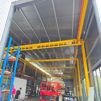 SEVENCRANE Système de pont roulant modulaire léger 1,5t avec palan électrique et commande suspendue pour pont roulant sur rail pour le transport de matériaux en usine